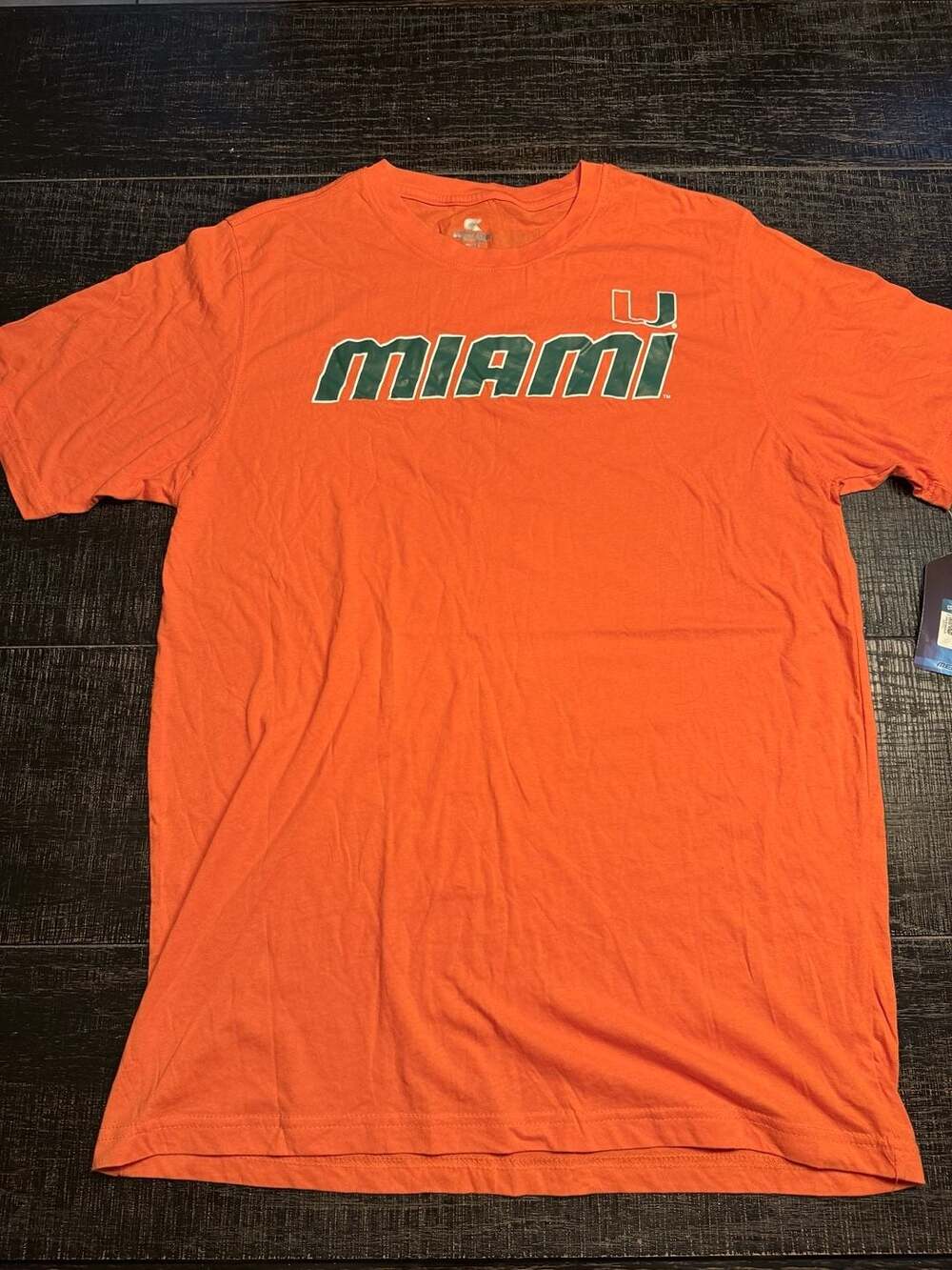 Colosseum Miami Hurricanes Orange T-Shirt Men's Size XL